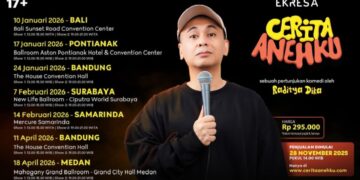 “Ticket sales will open on November 28, 2025 at 2:00 PM WIB for seven show dates in Bali, Pontianak, Bandung, Surabaya, Samarinda, and Medan.